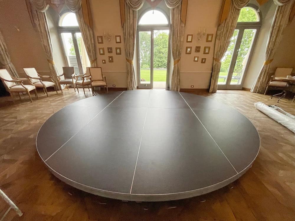 mobilní pódium prodej, kruhové pódium